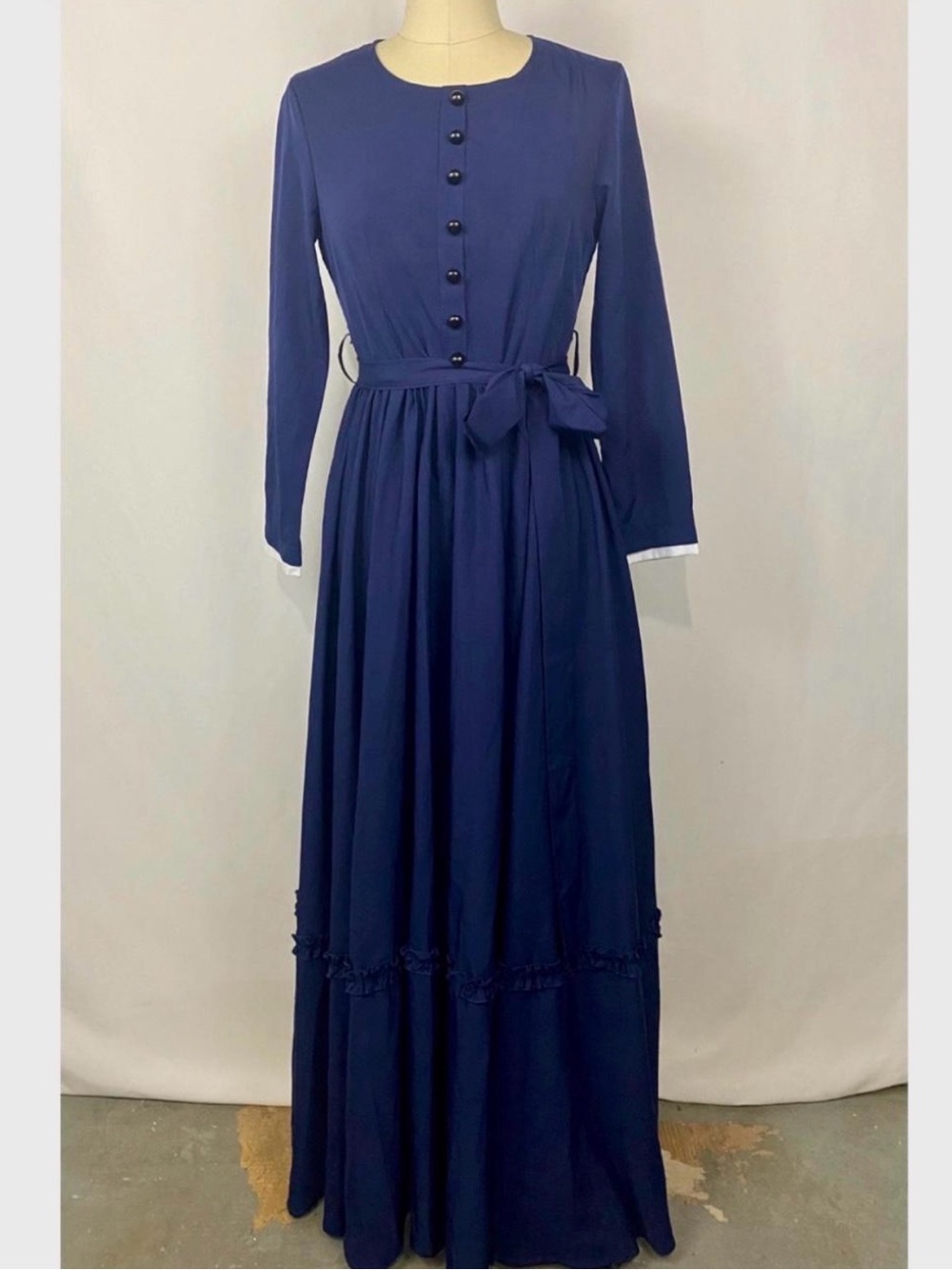 Vintage Navy Puritan Maxi Dress Small